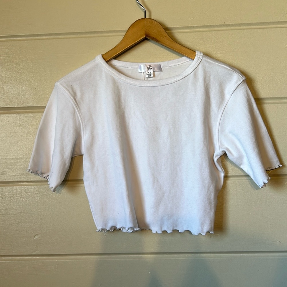Misguided Boxy Crop Top Size 6